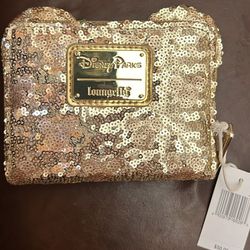 Disney Loungefly Gold Wallet