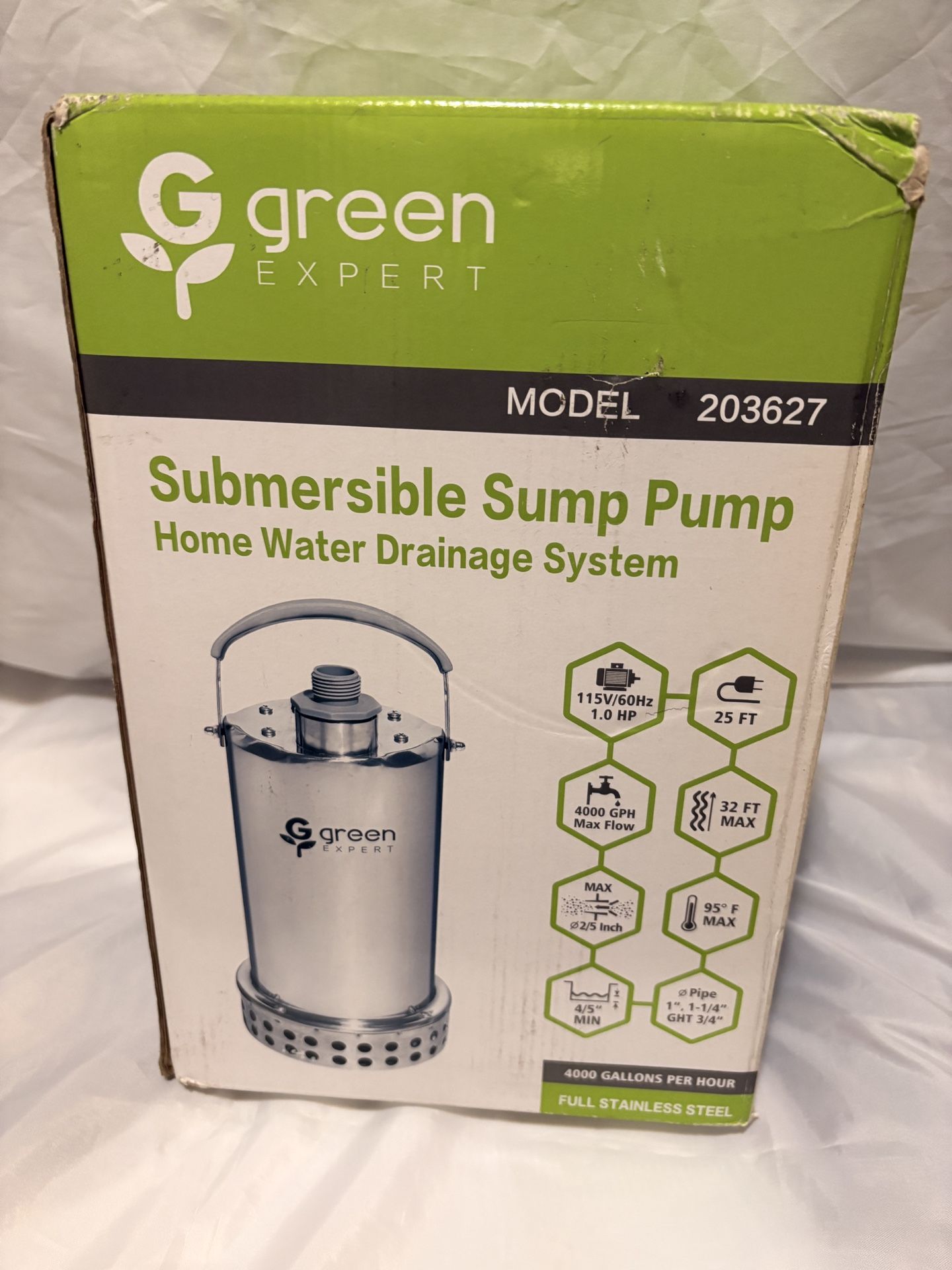Submersible Sump Pump Fully Stainless Steel