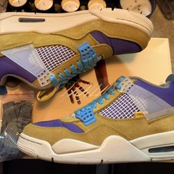 Union Air Jordan 4 Desert Moss 9.5 