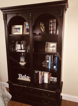 Beautiful Wood Bookcase/Lateral File