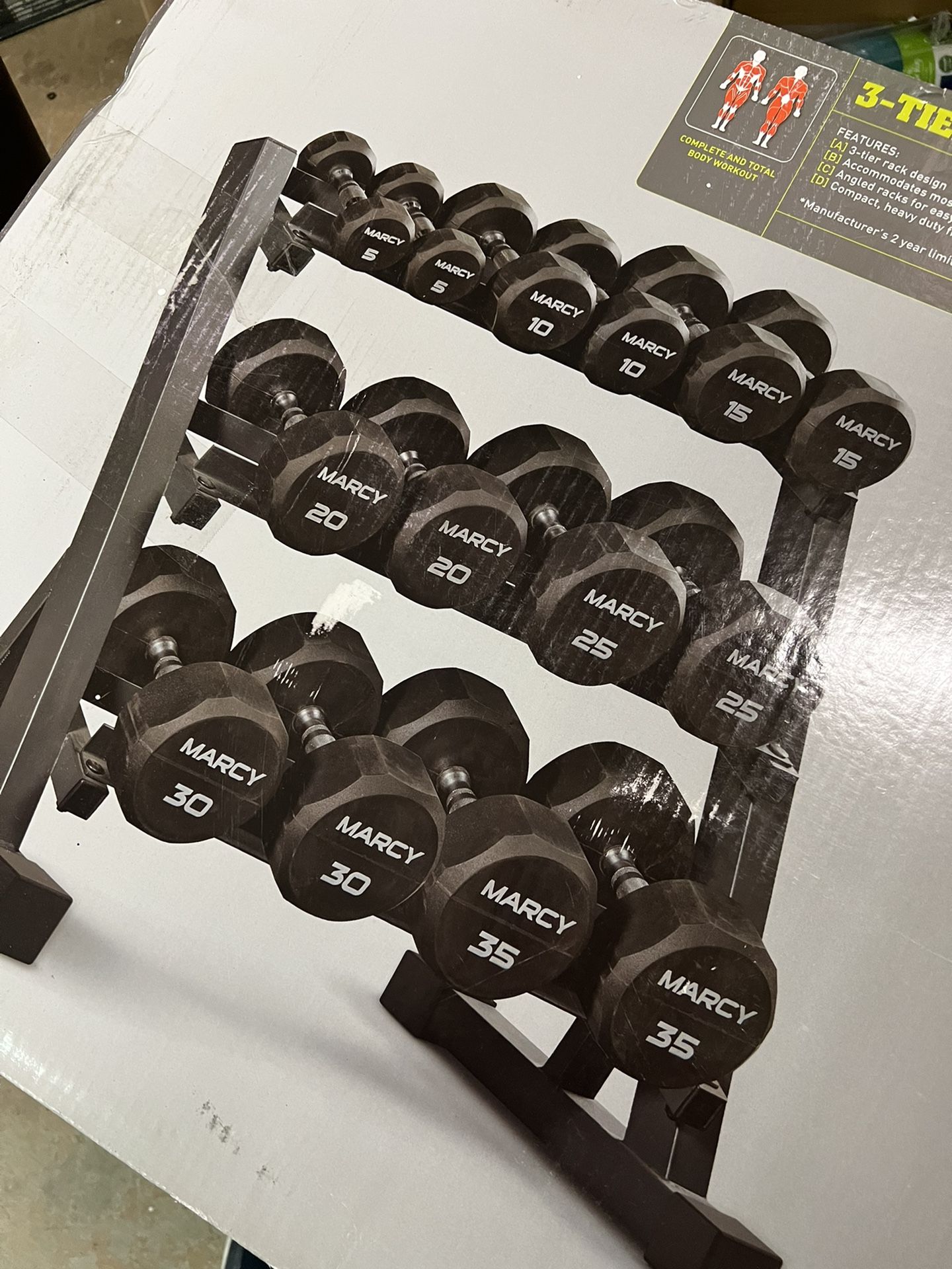 Marcy Apex 3-Tier Dumbbell Rack: DBR-86