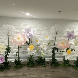 Photo Backdrop Flowers