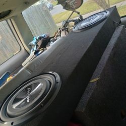 Pioneer Speaker Box With Two Speakers With Amp