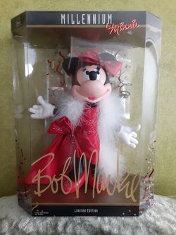 Collectible-NIB Limited Edition Bob Mackie Millenium Minnie Doll