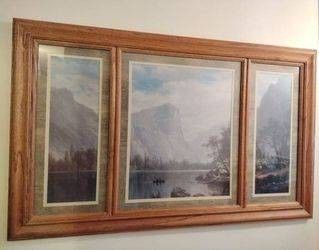 1865 Print Albert Bierstadt Mirror Lake, Yosemite Valley 48 in 