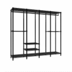 Black clothing rack