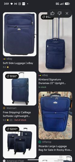 Navy Blue Samsonite Soft-side Luggage