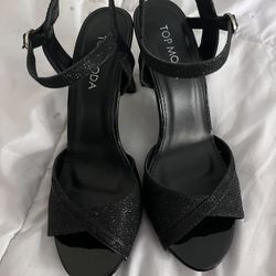 Sparkly Black Heels