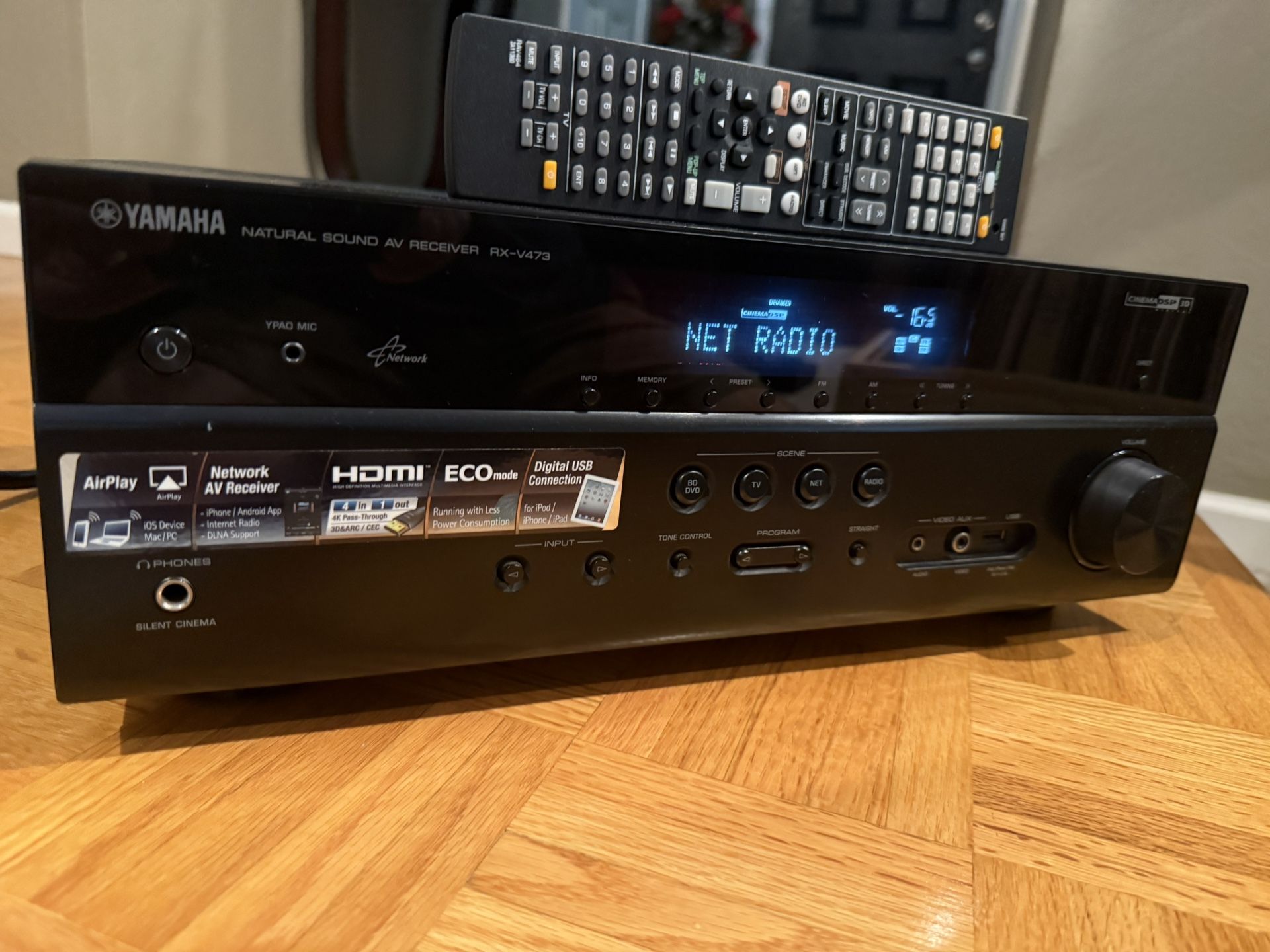 Yamaha RX-V473 HDMi AV Receiver W/Remote (Excellent Condition)