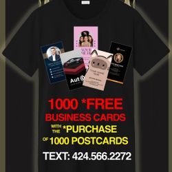 1000 BLANK CARDS - COOL SHIRT