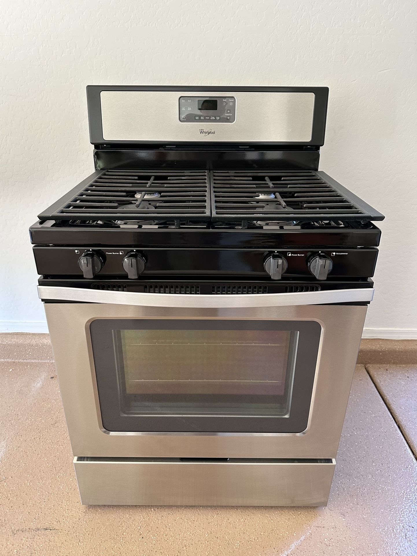 Whirlpool Gas Stove 30” (1 Month Warranty)