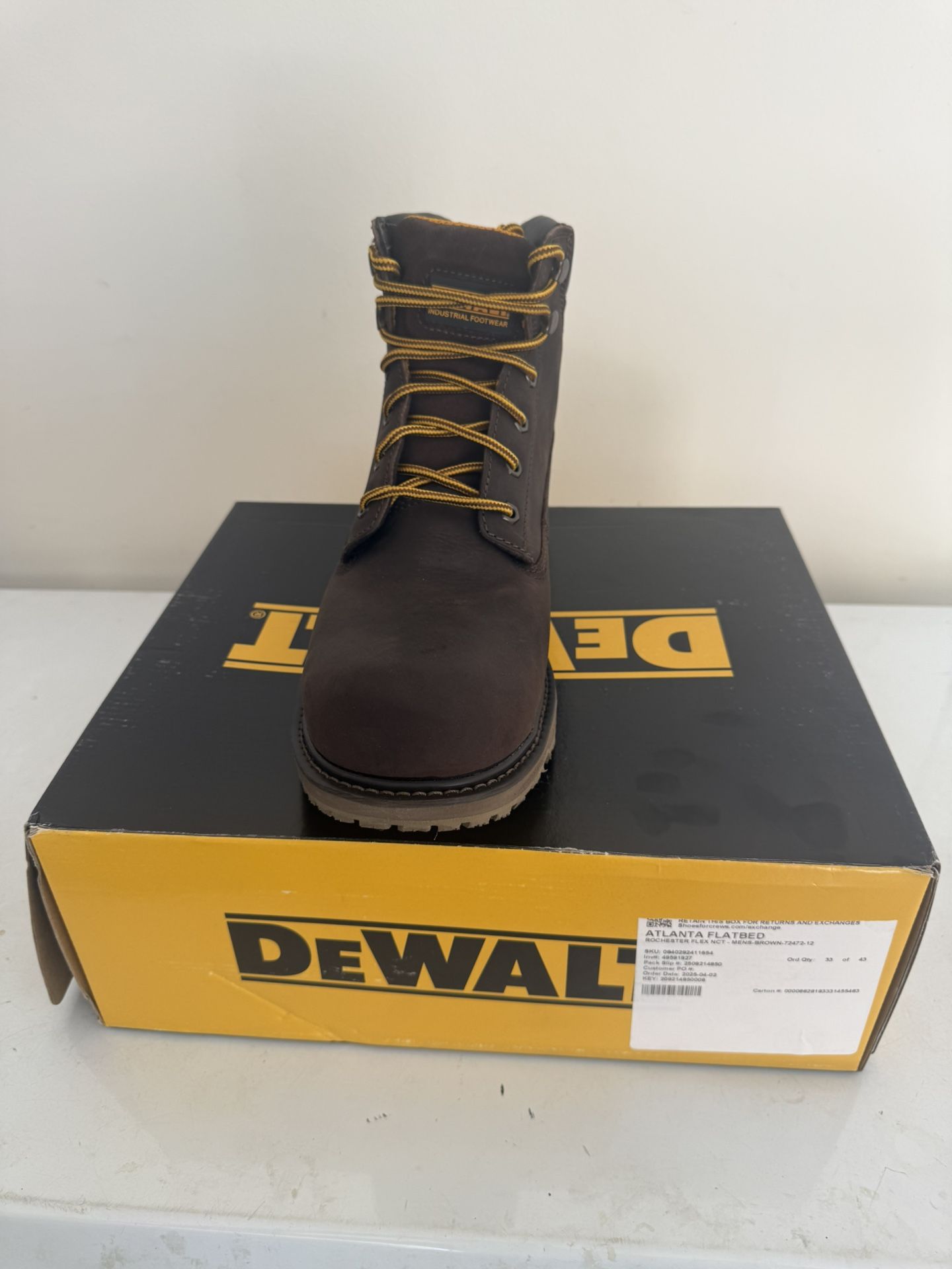 Men's Plasma 6'' Work Boots - Soft Toe - Walnut Size 12
