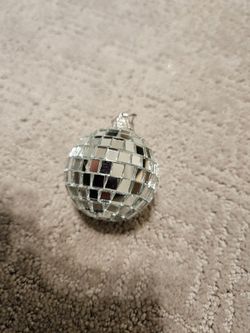 Mini mirrored ball ornaments