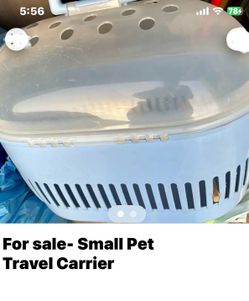 For sale- Small Pet Travel Carrier