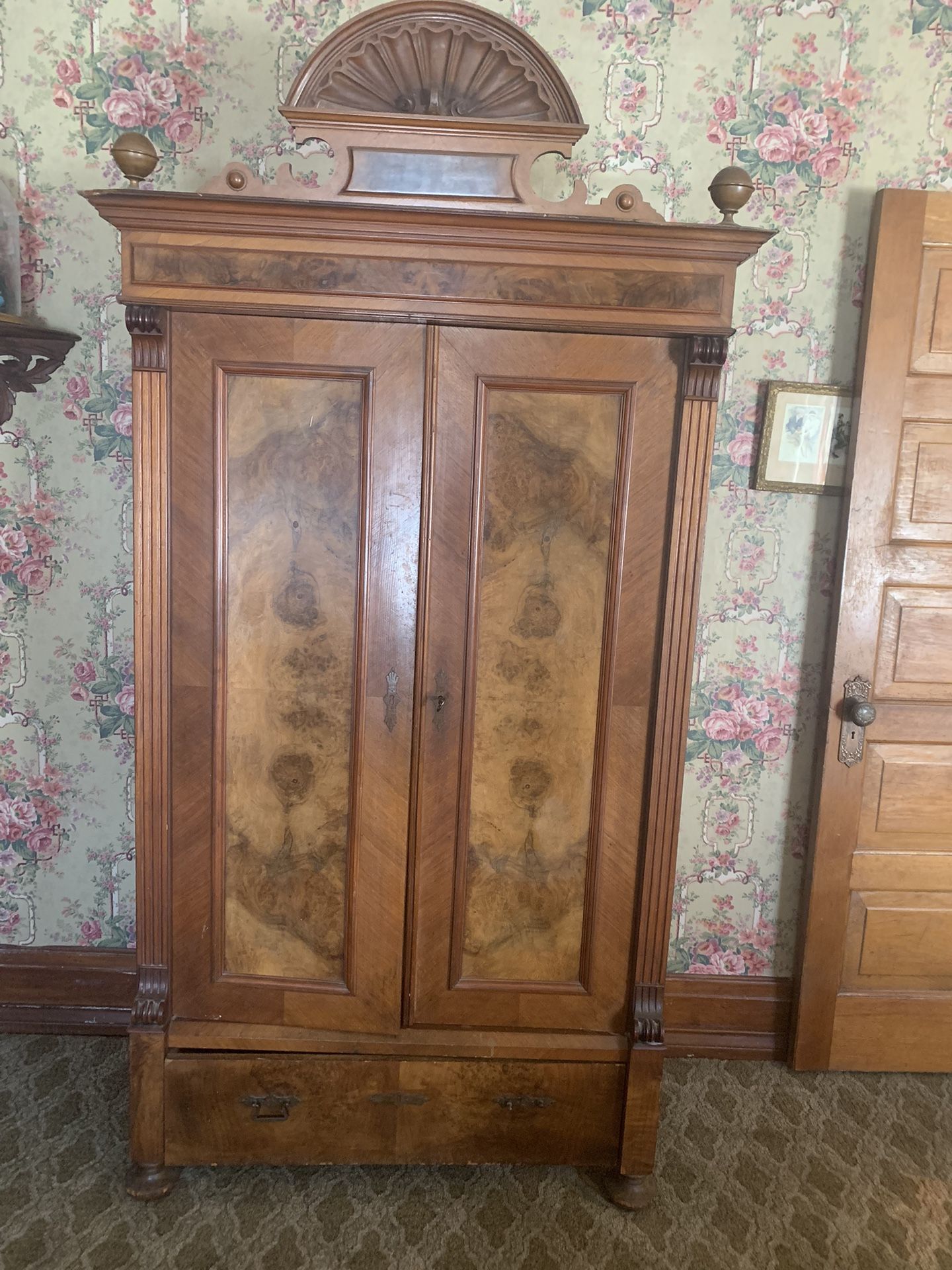 Antique Walnut Armoire