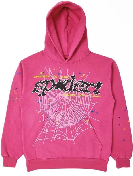 Spider Hoodie Pink/Black V2