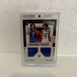 RC Josh Giddey Tre Mann RC card 
