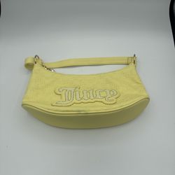 NWT Juicy Couture String Of Pearls Shoulder Bag - Embossed Yellow Pear