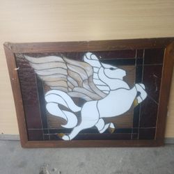 Pegasus Stained Glass Window 