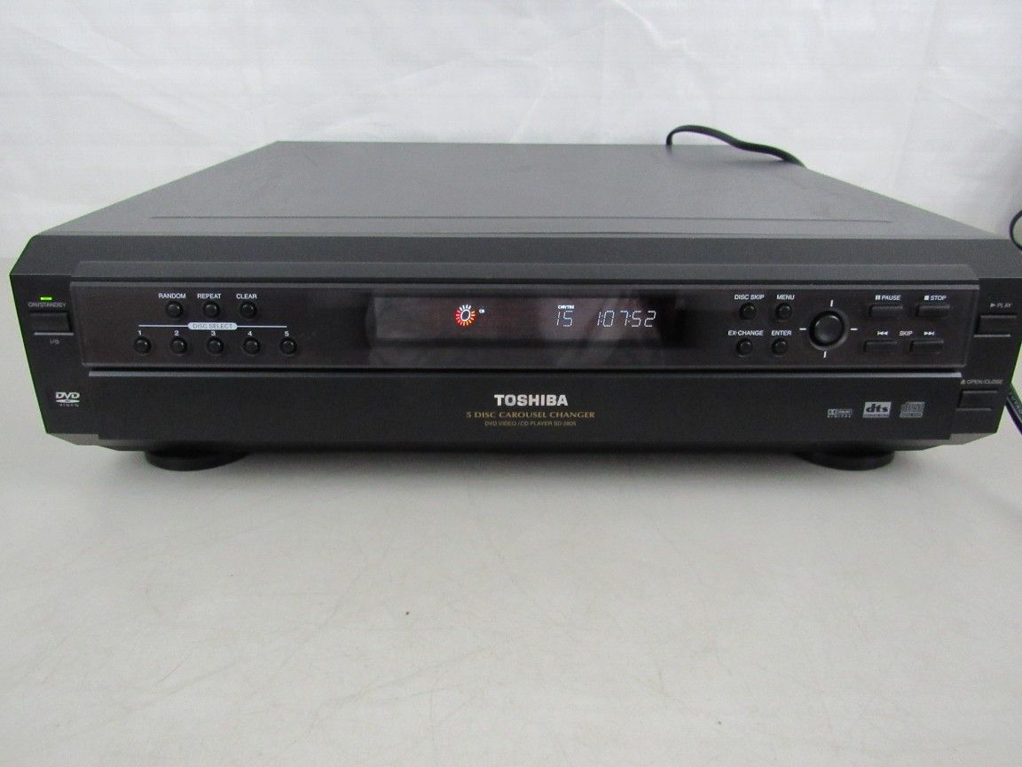 Toshiba SD-2805U 5 Disc CD/DVD Player Factory Remote