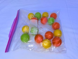 16pc Multi-Color Foam Practice Golf Balls