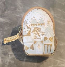 Disney Loungefly It's a Small World Mini Backpack NuiMos Doll Accessory Gold