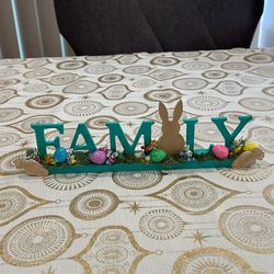 Easter Family Decor Table Sign