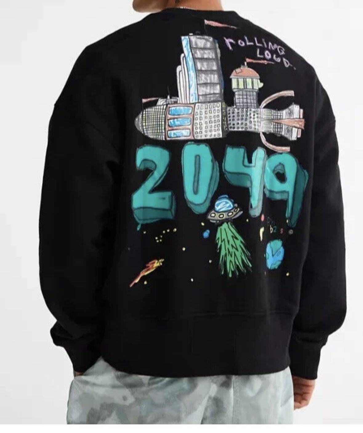 Urban Otfitters b2Ss Rolling Loud UO Exclusive Bass Men’s Crew Neck Sweatshirt. Size S.