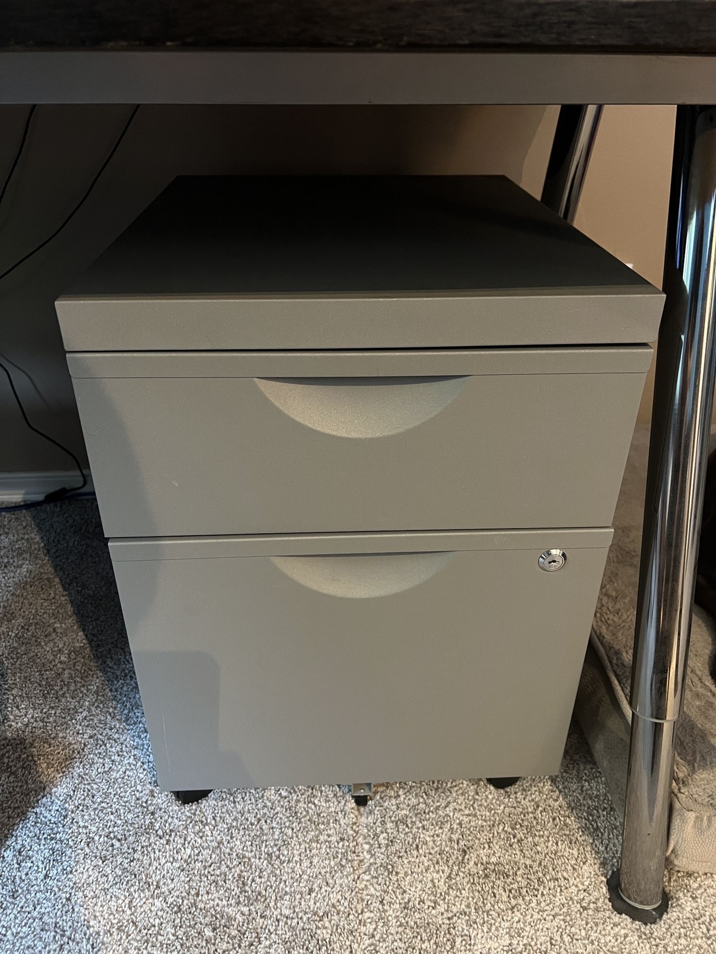 Metal File Cabinet Drawer Storage With Wheels