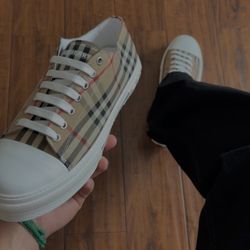 BURBERRY CHECK SNEAKERS 