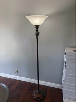 Brown marble lamp