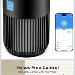 GoveeLife Mini Air Purifier for Bedroom, Smart Filter Air Purifier with App Alexa Control for Pet Hair, Odors, Pollen, Smoke, Portable Air Cleaner wit