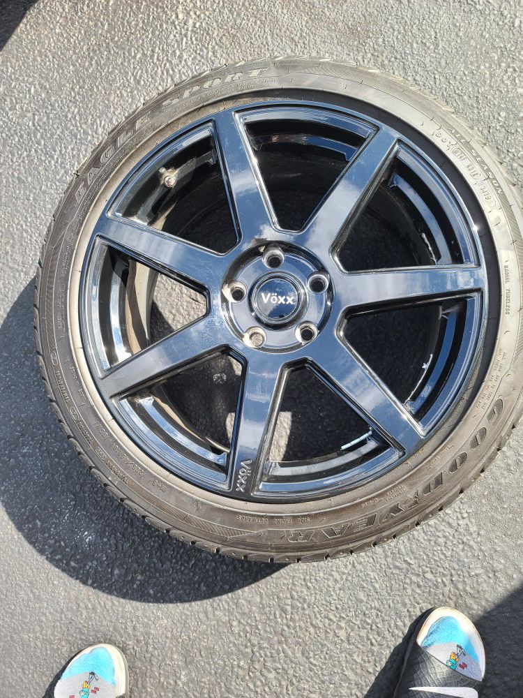 Rims (Voxx) and Tires ( Goodyear)18*8