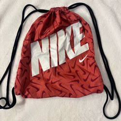 Pink Nike Drawstring Bag