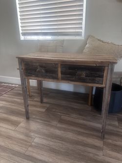 Reclaimed Entry Table. New. Made To Look Old.