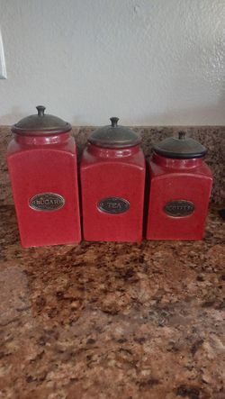 Kitchen Ceramic Canister  3 Set