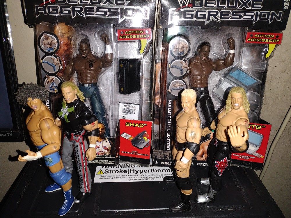 WWE Deluxe Aggressions Lot