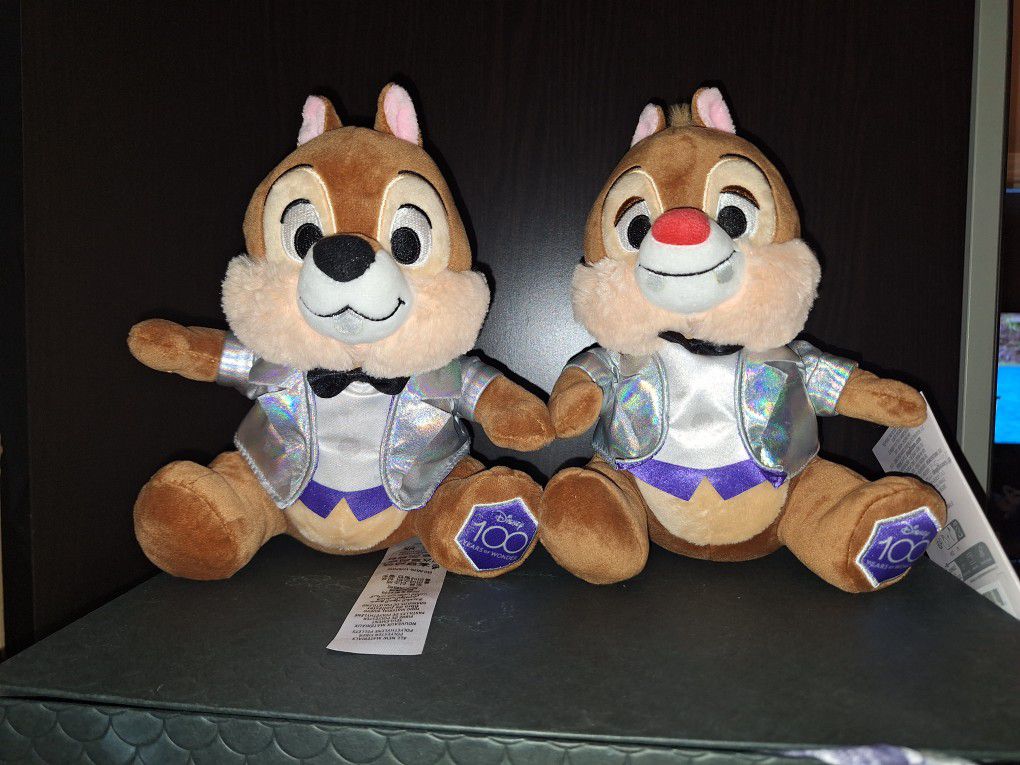 Disney Chip And Dale Plushies
