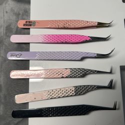 Lash extension tweezers