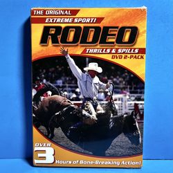 NEW - Rodeo Thrills & Spills Extreme Sport DVD 2-Pack Bull Riding Cowboy Action