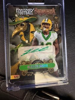 Kenyon Sadiq Wild Card Fantasy Football Steampunk Auto 1/1