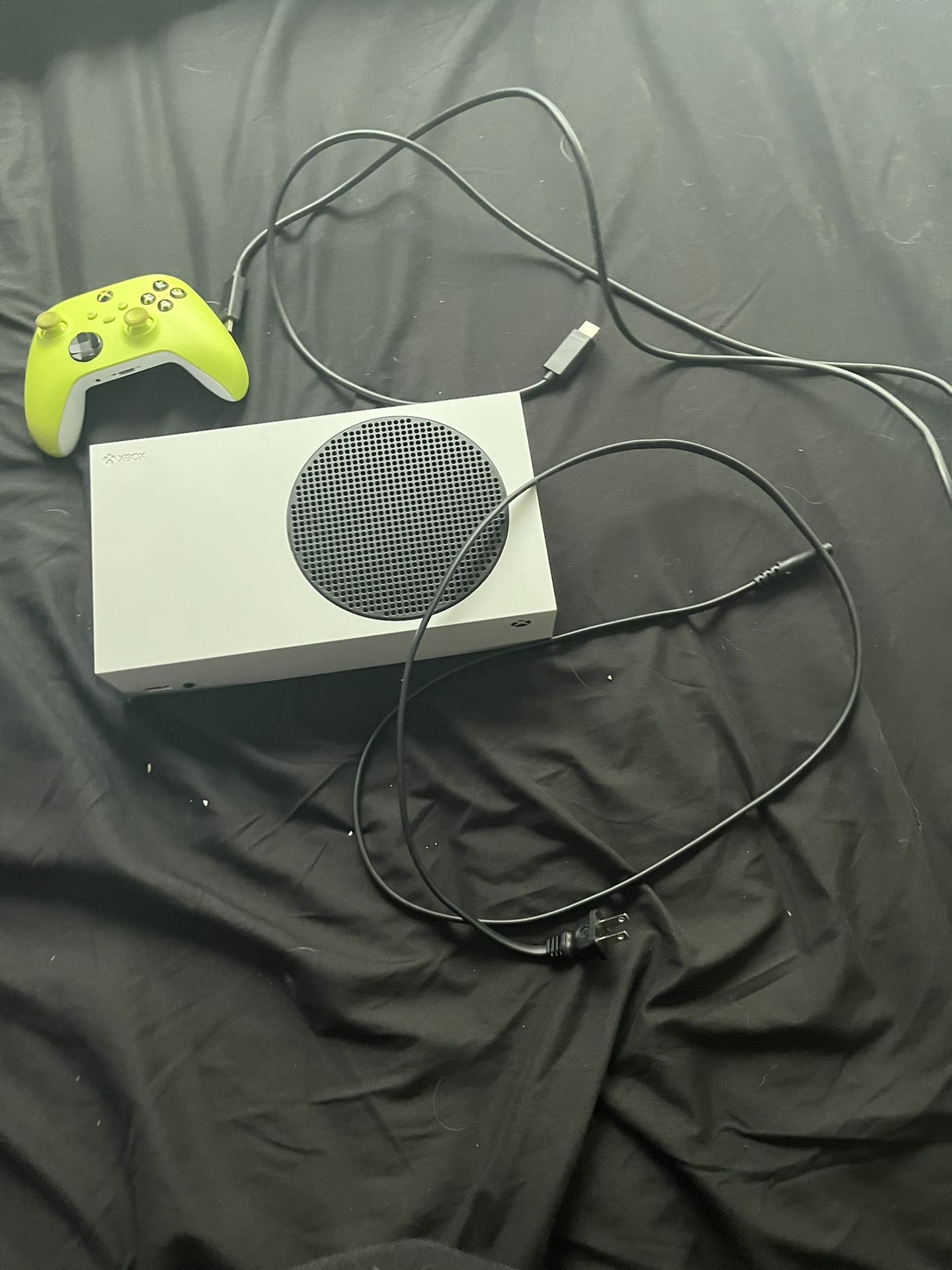 Xbox Series S With Neon Controller