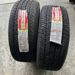 Two Firestone Firehawk Tires 225/60/16 New 
