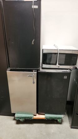 One Black Mini Fridge - works great