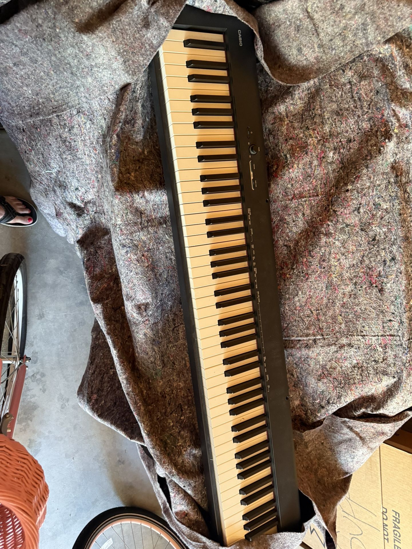 Casio Keyboard W/stand, Bench And Peddles