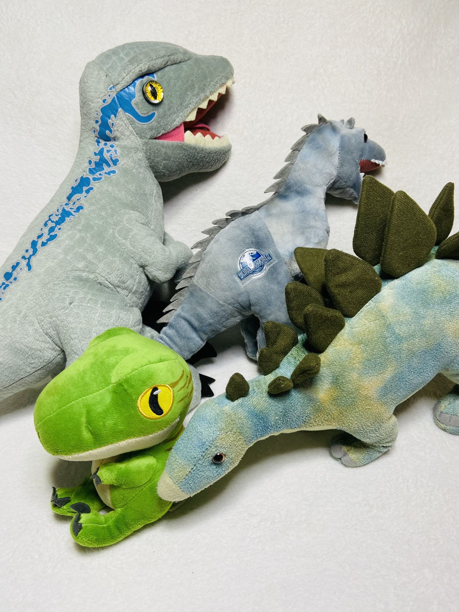 Jurassic Park Jurassic World Dinosaur Plush Lot Build a Bear Raptor