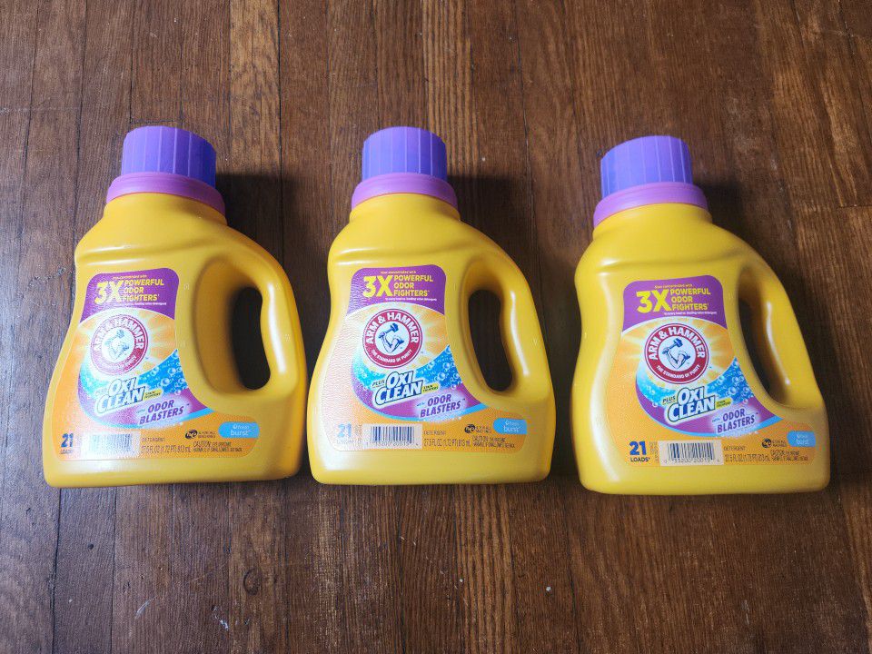 3 Pack of Arm & Hammer Oxiclean Laundry Detergent