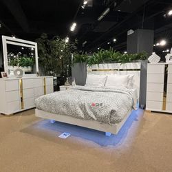 LED Queen  / Eastern King Size Bed Frame  - Mattress Sold Separately 