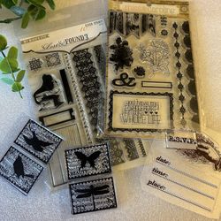 MME “Nostalgia” Themed Clear Stamp Set Bundle 