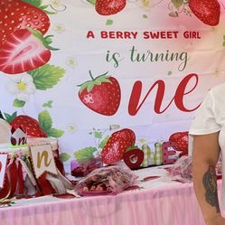 Berry Sweet First Birthday Decoration Bundle Pick Up Only